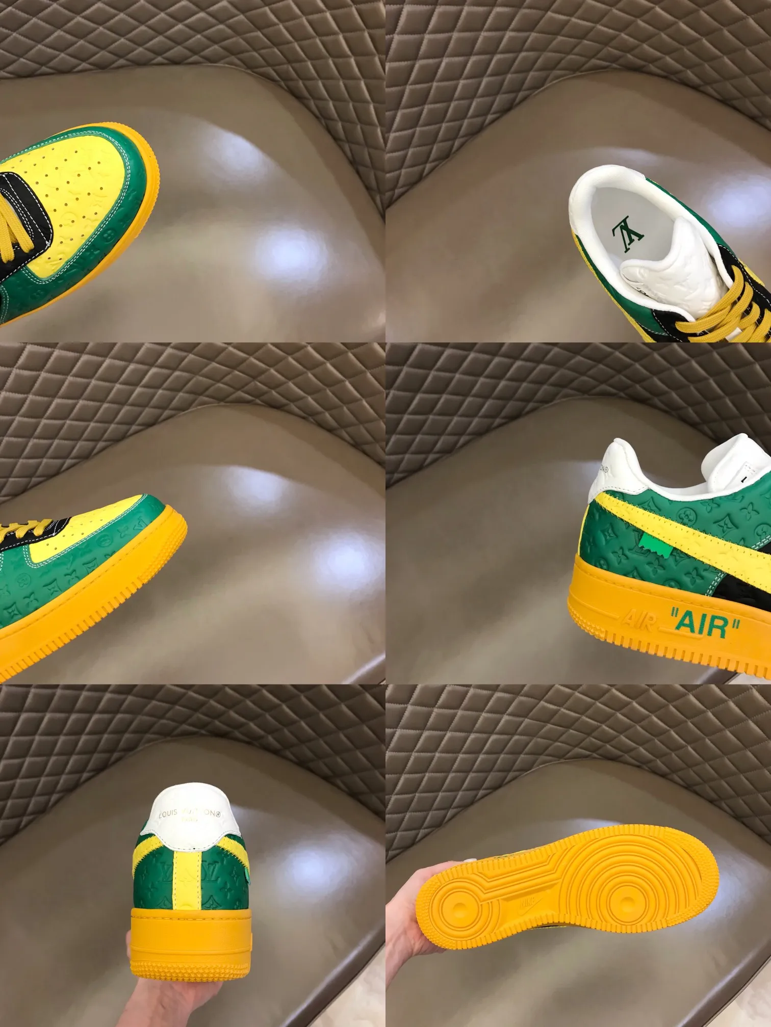 Men's shoes 💰p440 "*OUIS *UITTO*" x OFF-WHITE x Nike tripartite collaboration! Trendy and cool men's casual sports shoes with unrivaled color matching. The design idea basically continues the style of THE TEN. The Swoosh line and tongue label have a very familiar visual effect and are both fashionable and trendy! A must-have for fashionistas! The effect on your feet is absolutely stunning! Size: 38-45